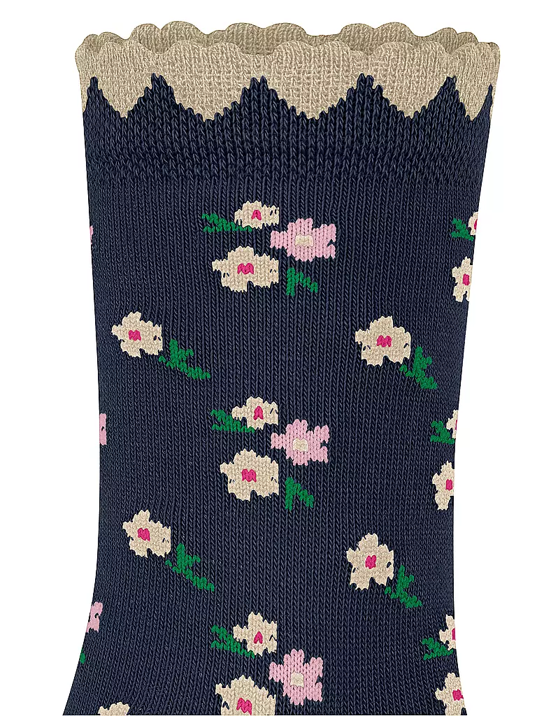 FALKE | Chaussettes fille DITSY FLOWERS bleu espace | 