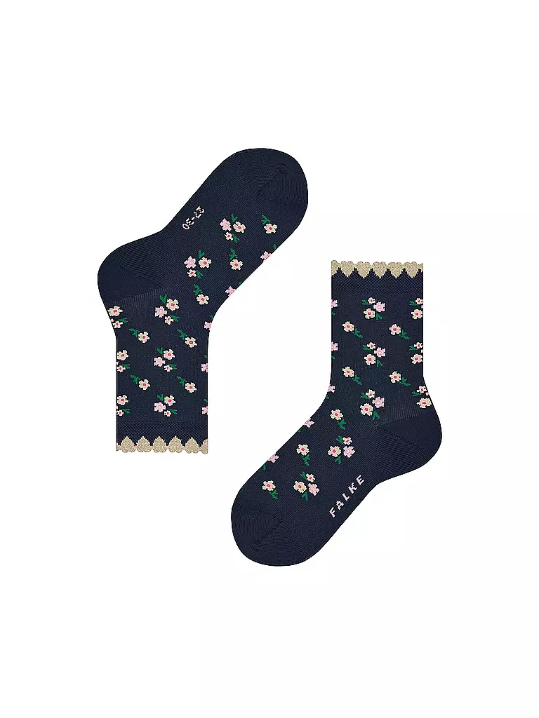 FALKE | Chaussettes fille DITSY FLOWERS bleu espace | 