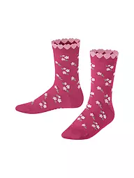 FALKE | Chaussettes fille DITSY FLOWERS bleu espace | Rouge