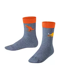 FALKE | Chaussettes garçon DINOSAURS light jeans | Bleu