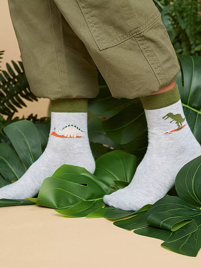 FALKE | Chaussettes garçon DINOSAURS LT chiné | grau