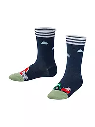 FALKE | Chaussettes pour garçons FARM LIFE sable chiné | Bleu foncé
