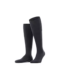 FALKE | Chaussettes hautes AIRPORT PLUS bleu marine foncé | Bleu foncé
