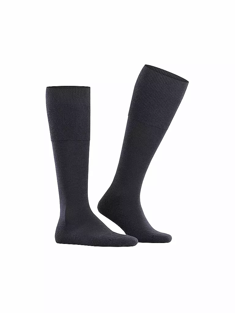 FALKE | Chaussettes hautes AIRPORT PLUS bleu marine foncé | 