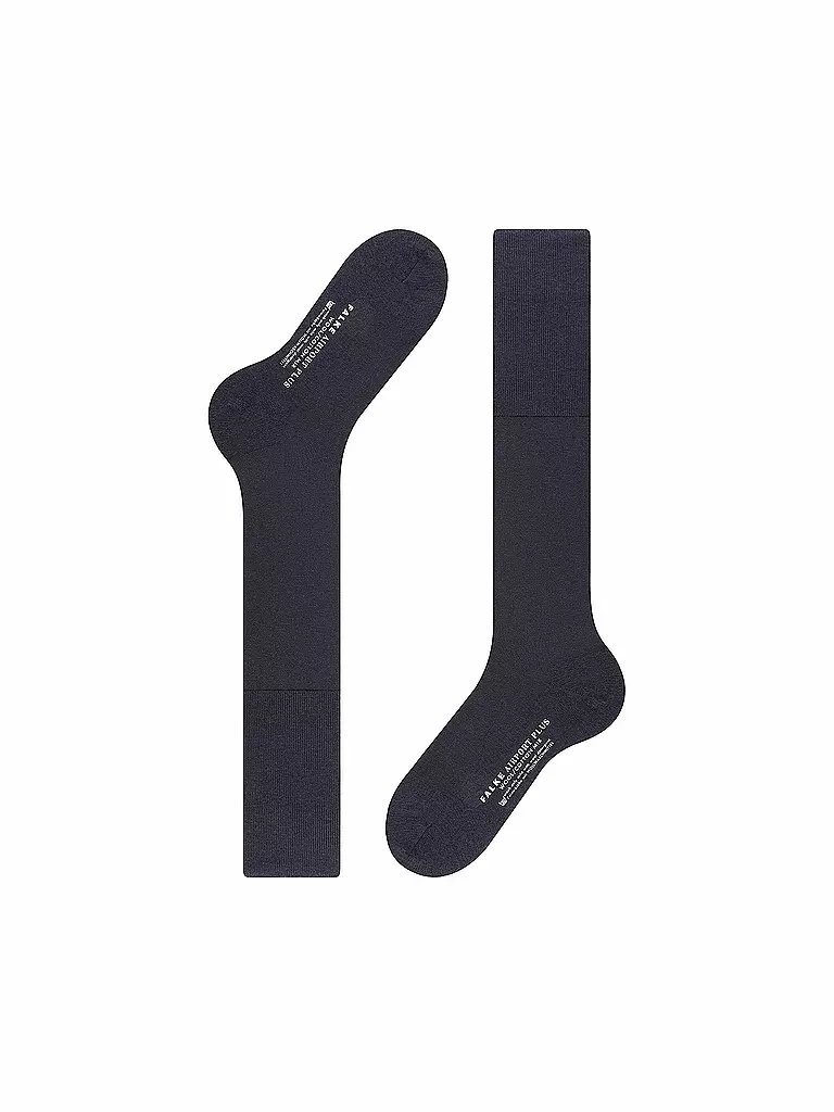 FALKE | Chaussettes hautes AIRPORT PLUS bleu marine foncé | 