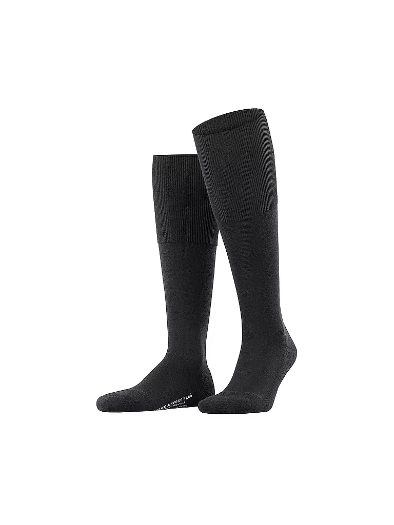 FALKE | Chaussettes hautes AIRPORT PLUS noires | schwarz