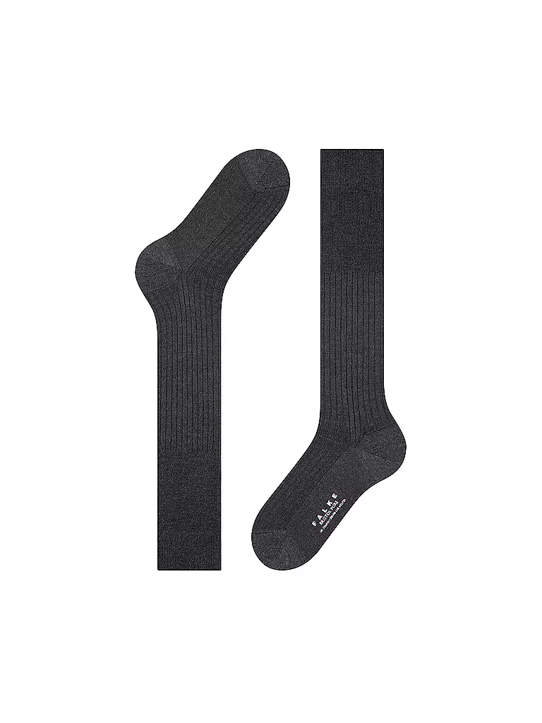 FALKE | Chaussettes hautes BRISTOL anthracite mél. | 