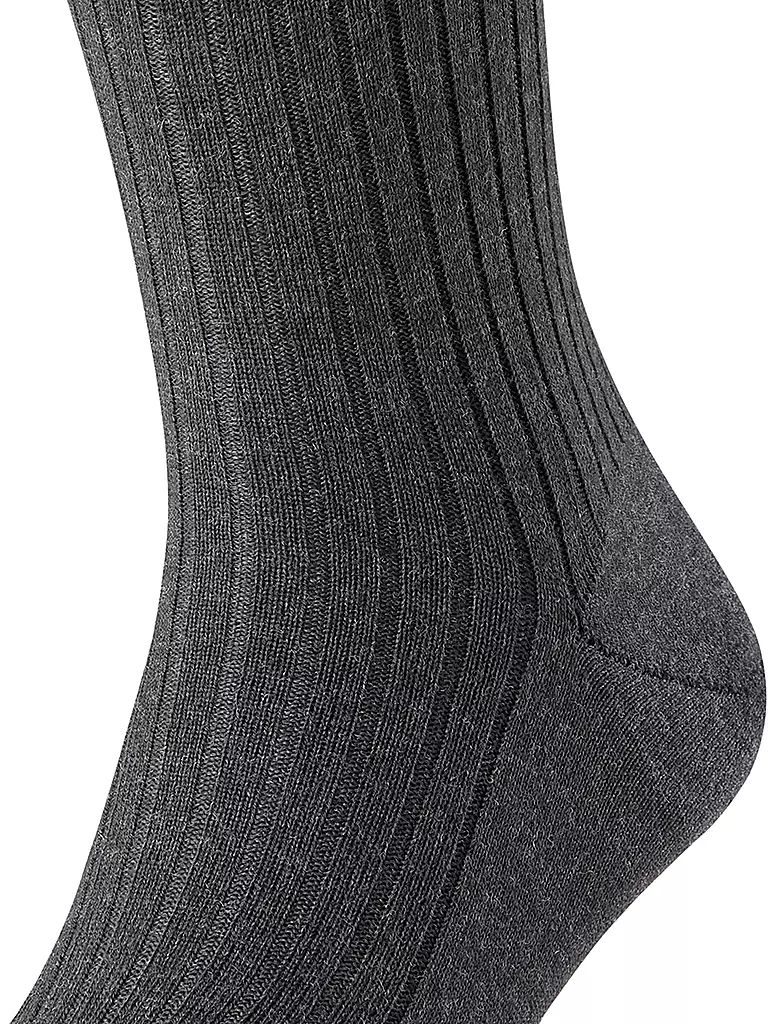 FALKE | Chaussettes hautes BRISTOL anthracite mél. | 