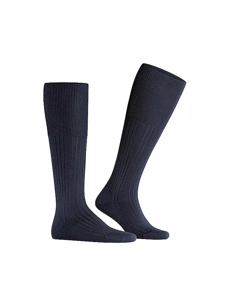 FALKE | Chaussettes hautes BRISTOL bleu marine foncé | 