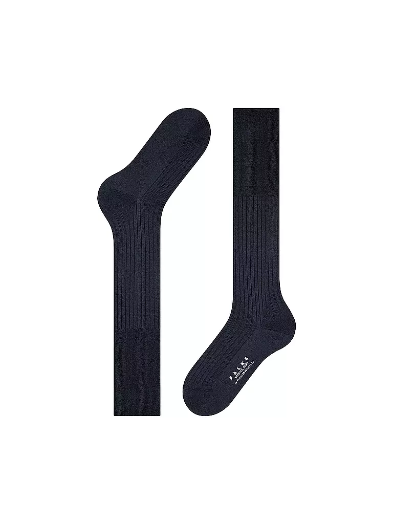 FALKE | Chaussettes hautes BRISTOL bleu marine foncé | 