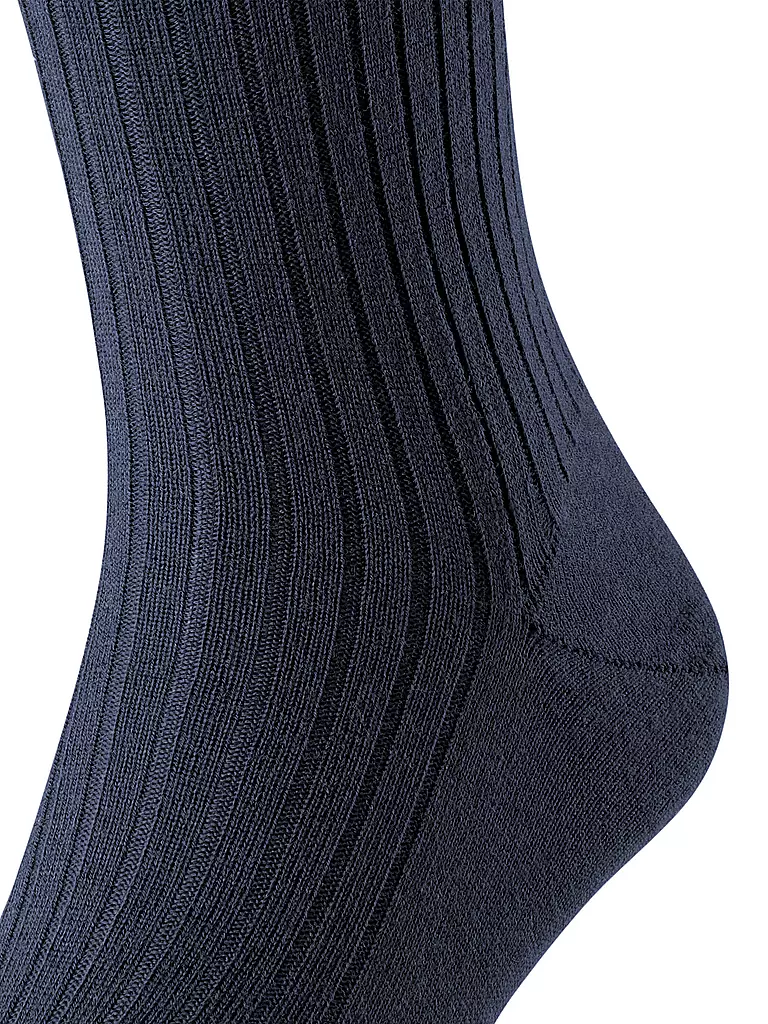 FALKE | Chaussettes hautes BRISTOL bleu marine foncé | 