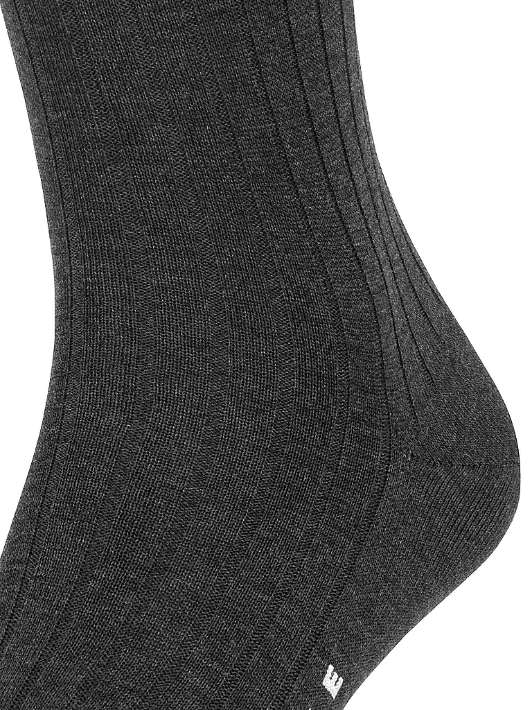 FALKE | Chaussettes hautes MILANO anthracite chiné | 