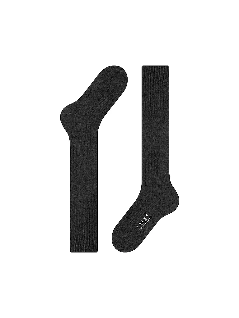 FALKE | Chaussettes hautes MILANO anthracite chiné | 
