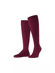 FALKE | Chaussettes hautes TIAGO steel melange | Rouge foncé