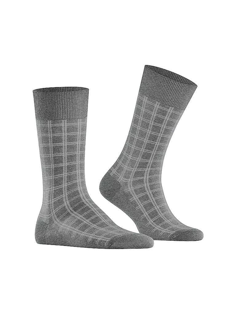 FALKE | Chaussettes homme MODERN TAILOR, light greymel. | Gris clair