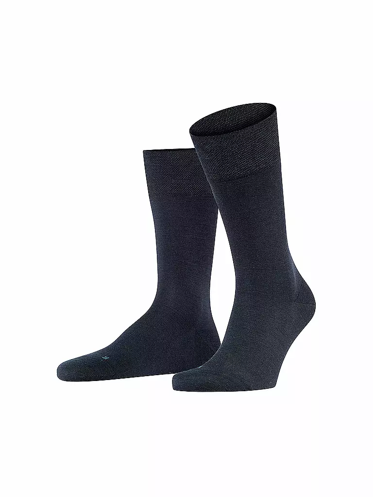 FALKE | Chaussettes homme Sensitive Berlin bleu marine foncé | dunkelblau