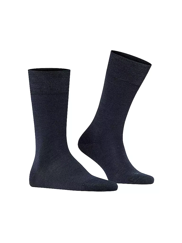 FALKE | Chaussettes homme Sensitive Berlin bleu marine foncé | dunkelblau