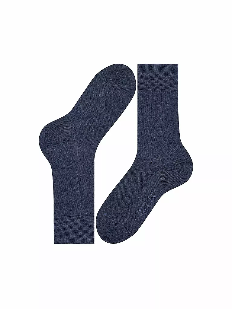 FALKE | Chaussettes homme Sensitive London bleu marine chiné | 