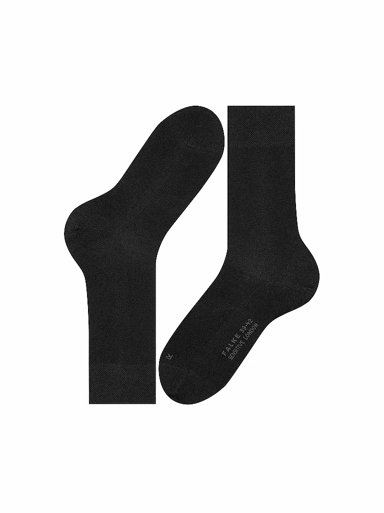 FALKE | Chaussettes Homme Sensitive London noir | schwarz