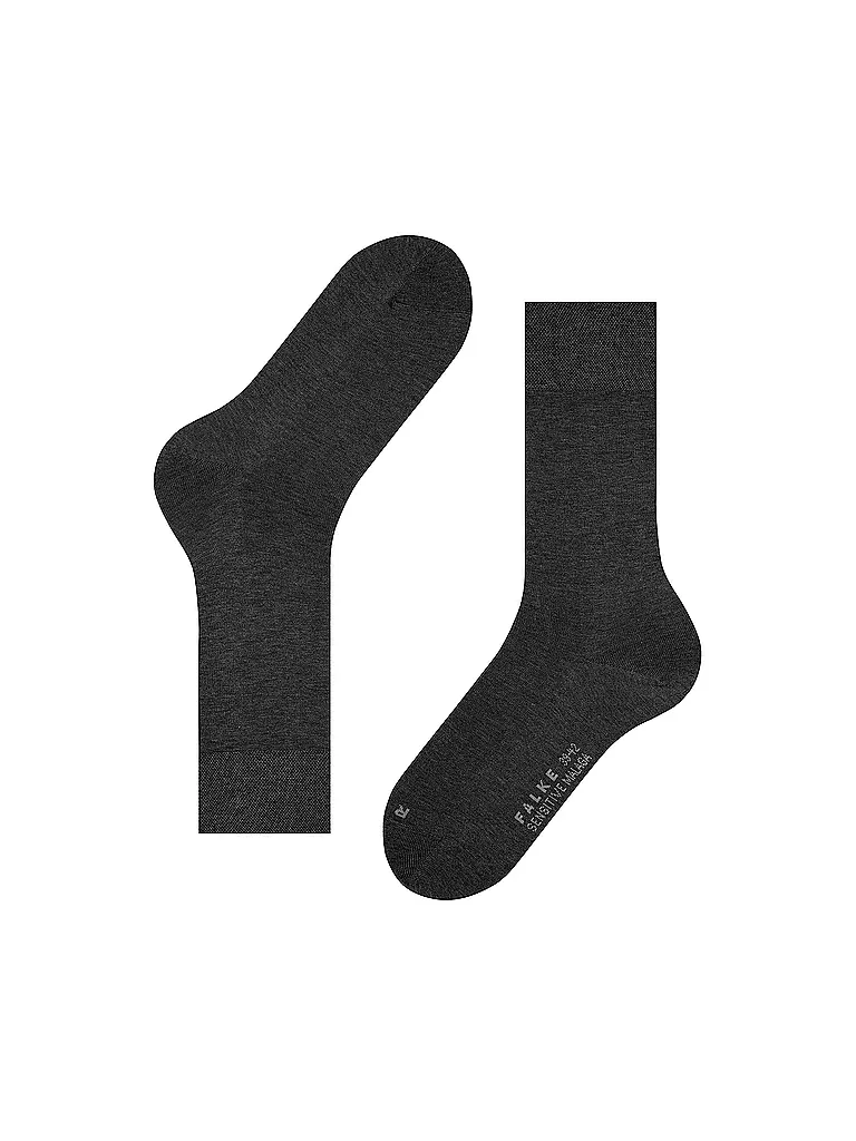 FALKE | Chaussettes homme Sensitive Malaga anthracite chiné | 