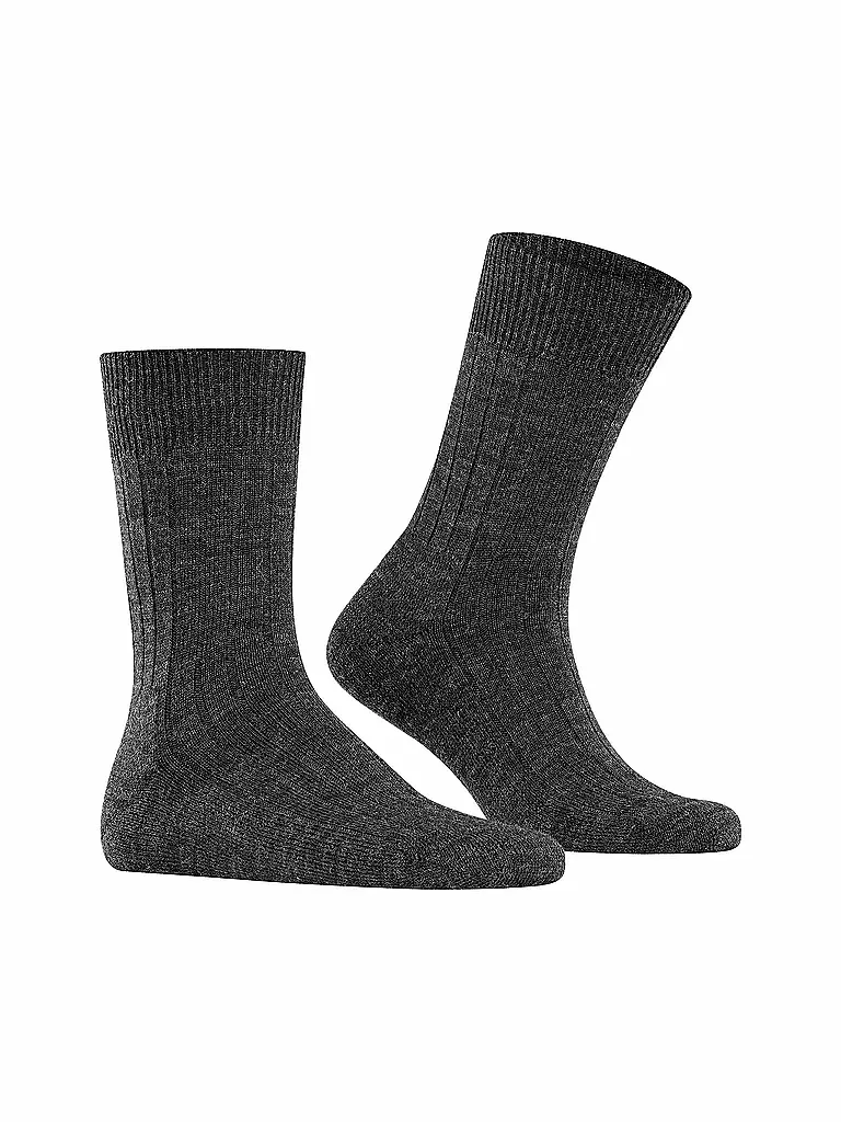 FALKE | Chaussettes homme Teppich im Schuh anthracite mel. | 