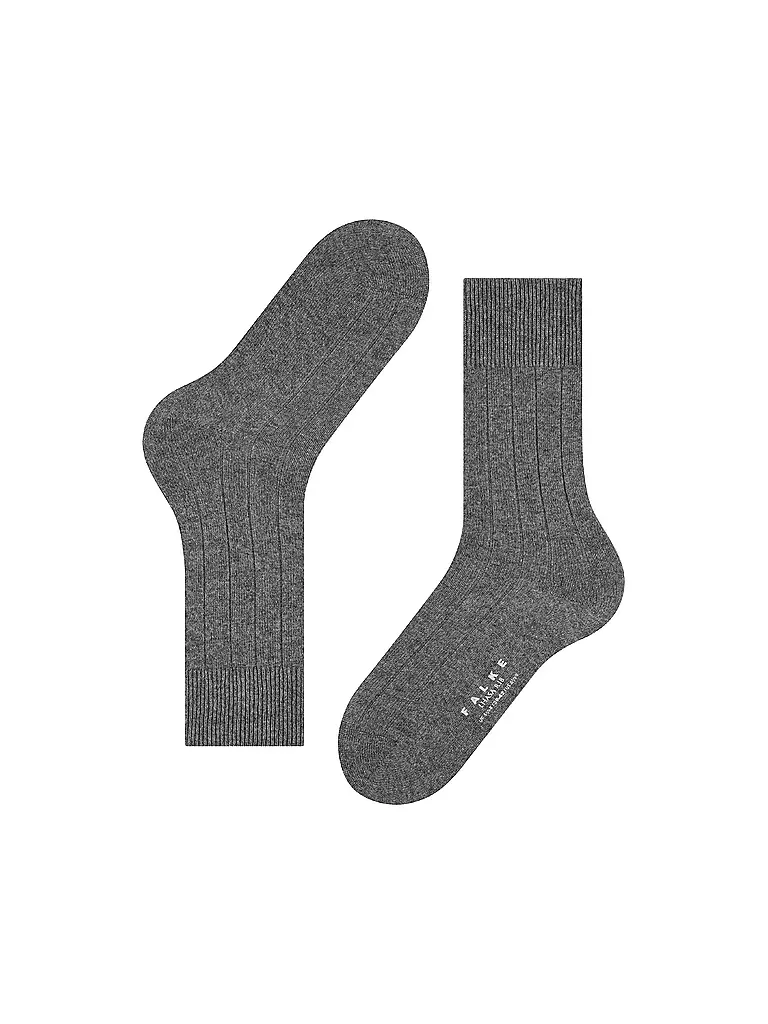 FALKE | Chaussettes LHASA RIB gris clair chiné | 