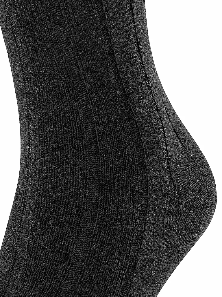 FALKE | Chaussettes LHASA RIB noires | schwarz