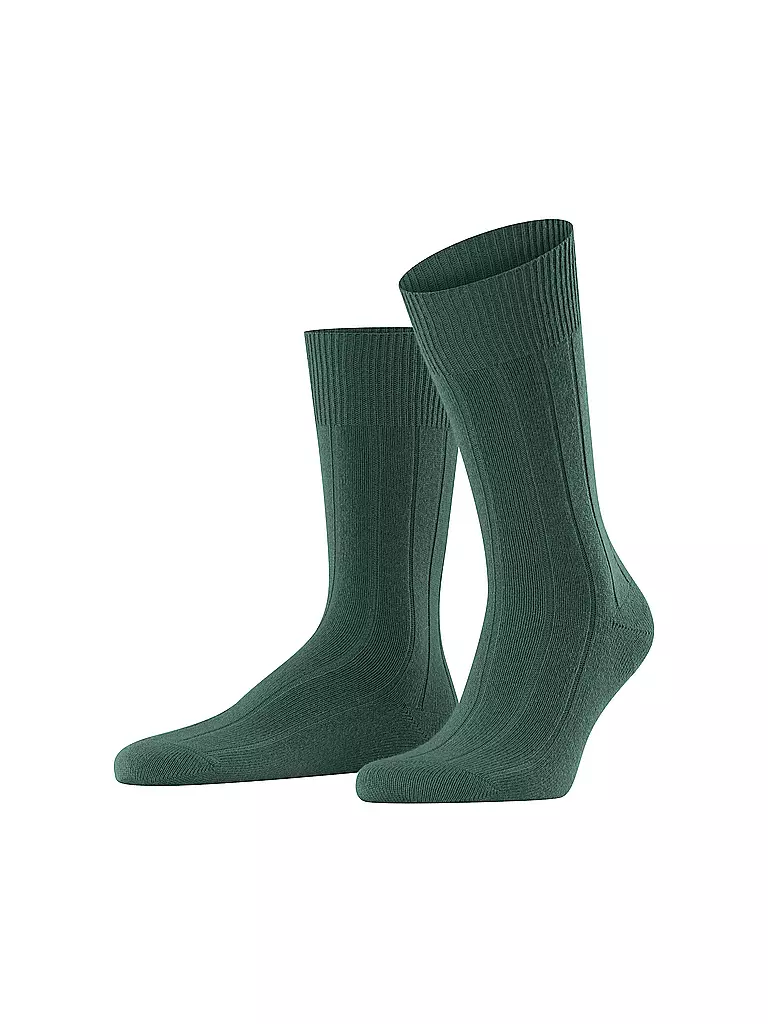 FALKE | Chaussettes LHASA RIB vert chasseur | dunkelgrün