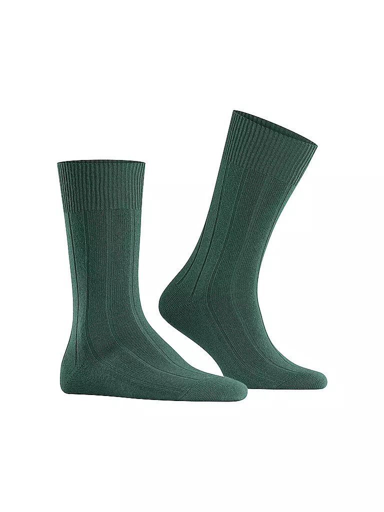 FALKE | Chaussettes LHASA RIB vert chasseur | dunkelgrün