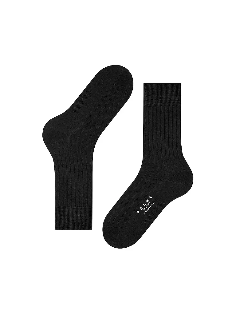 FALKE | Chaussettes MILANO noir | schwarz