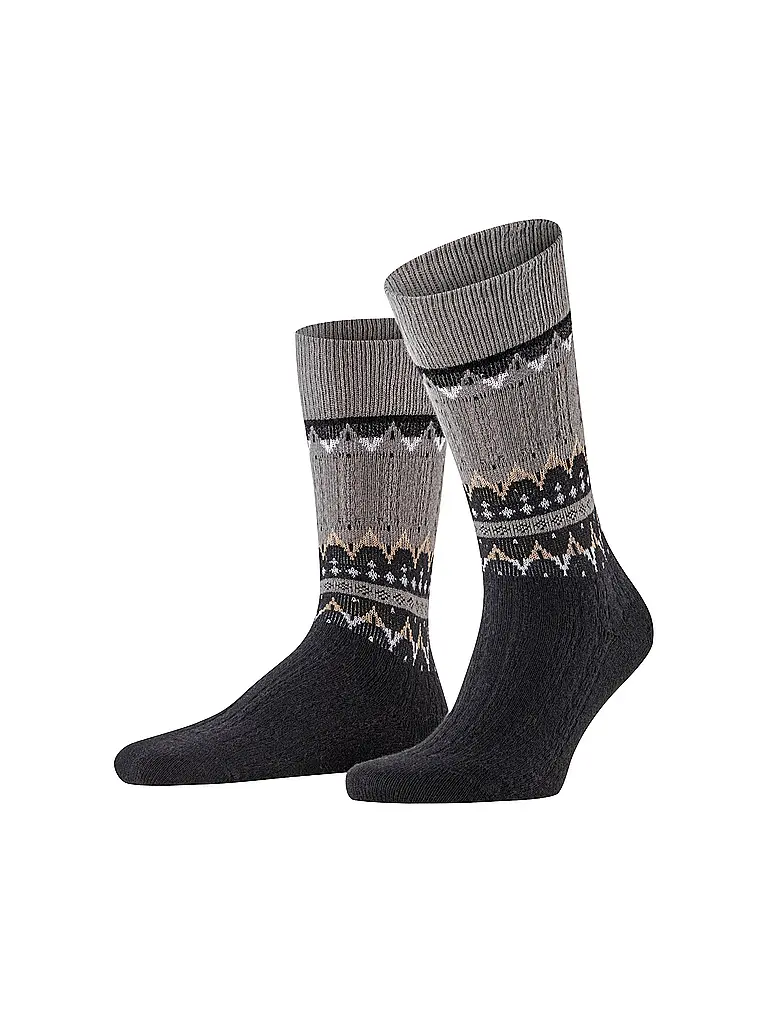 FALKE | Chaussettes NORSEMAN flanelle | grau
