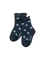 FALKE | Chaussettes pour bébé fille LITTLE DITSY FLOWERS bleu espace | Bleu foncé