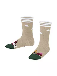 FALKE | Chaussettes pour garçons FARM LIFE sable chiné | Beige