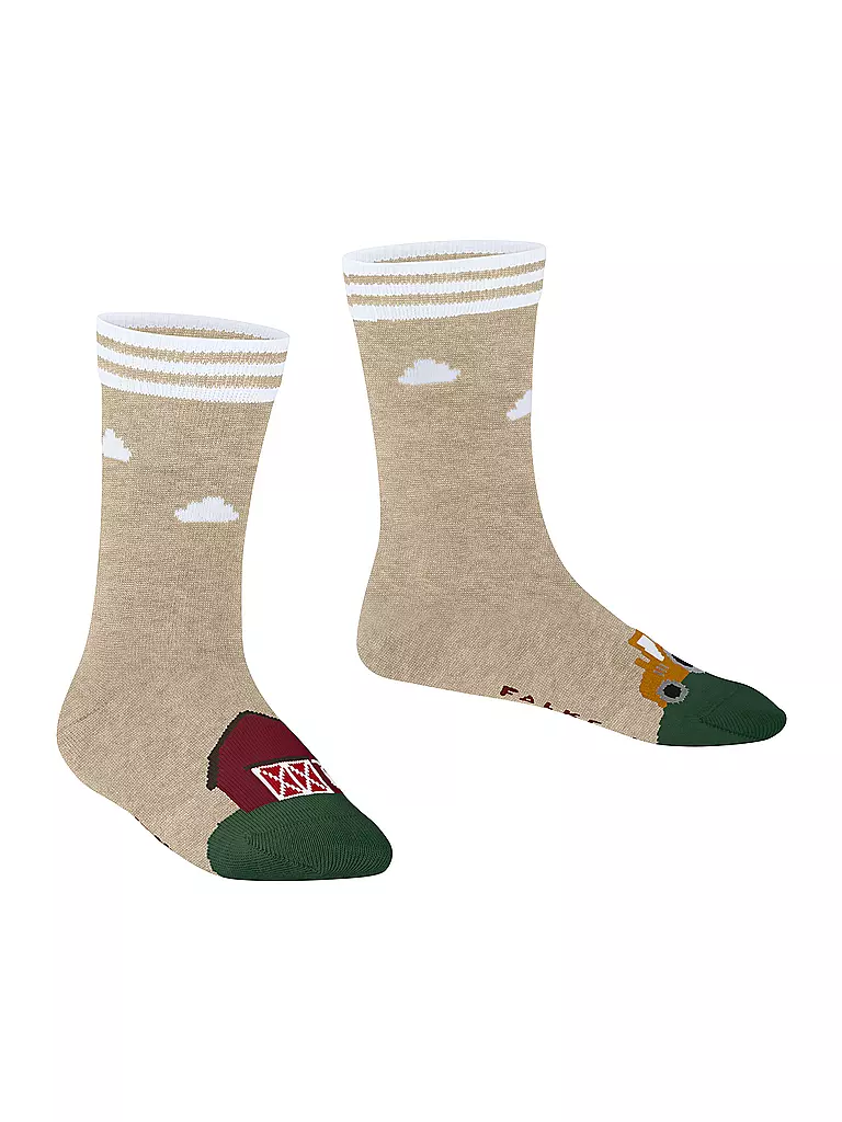 FALKE | Chaussettes pour garçons FARM LIFE sable chiné | 