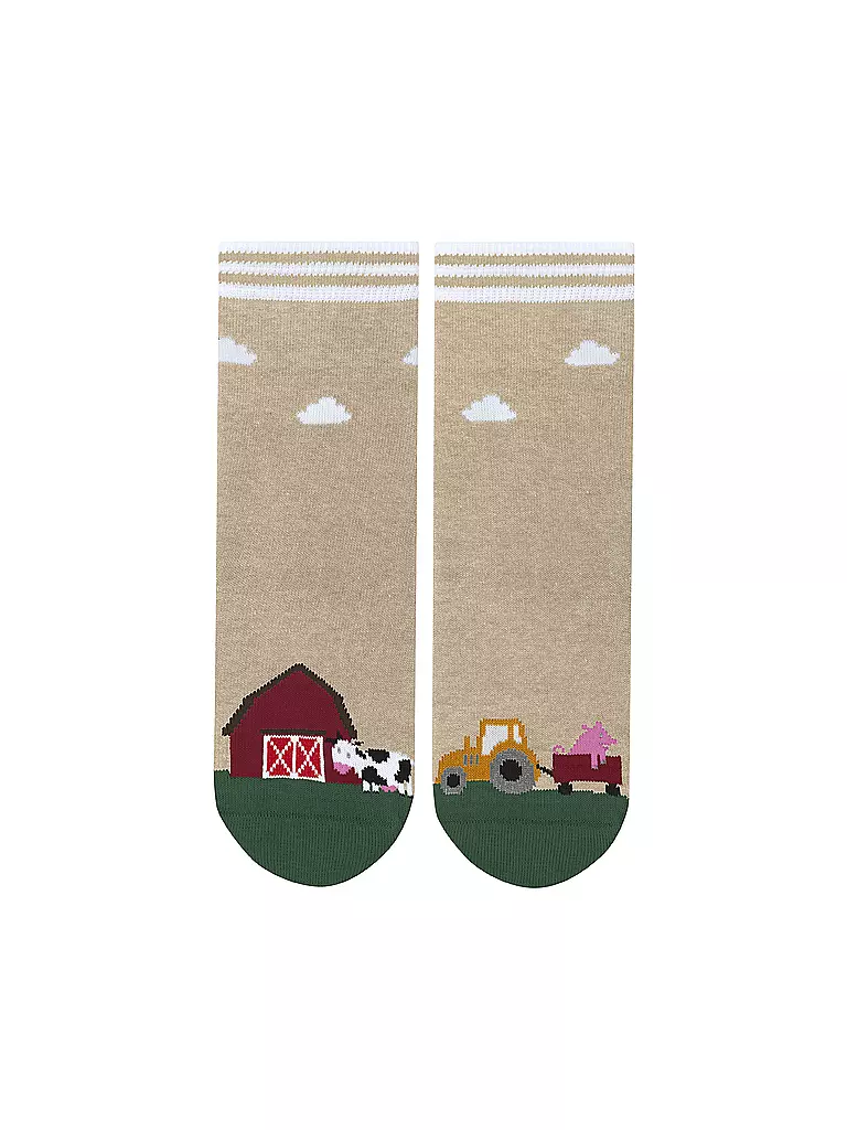 FALKE | Chaussettes pour garçons FARM LIFE sable chiné | 