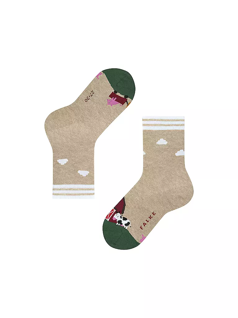FALKE | Chaussettes pour garçons FARM LIFE sable chiné | 