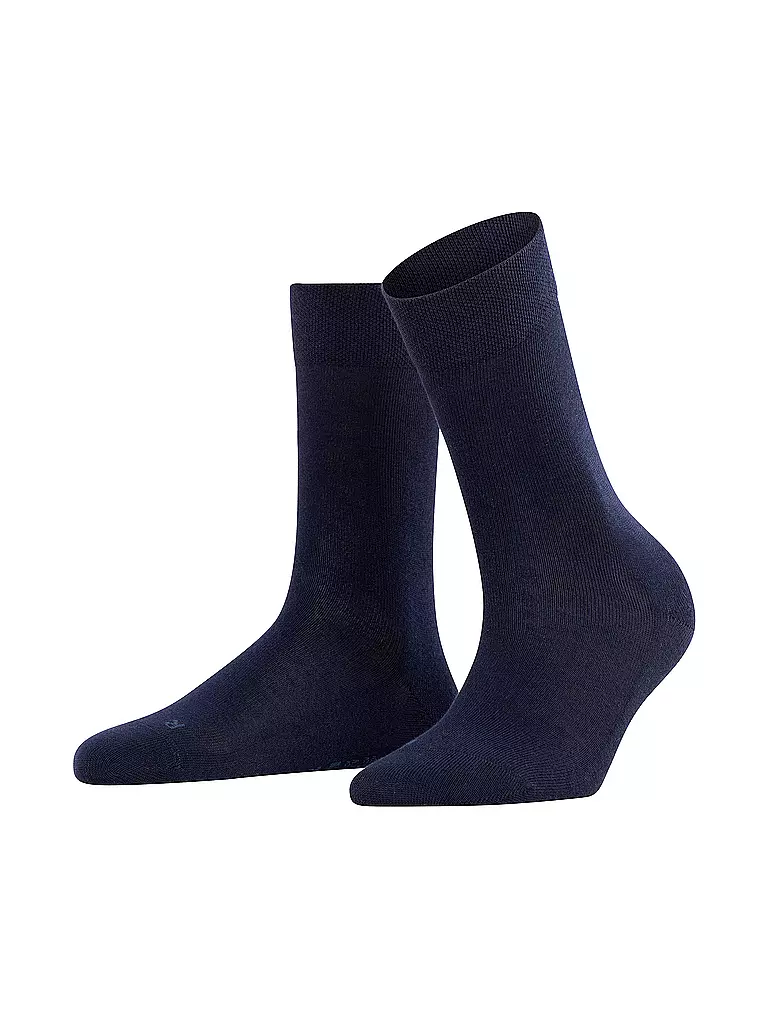 FALKE | Chaussettes SENSITIVE LONDON bleu marine foncé | dunkelblau