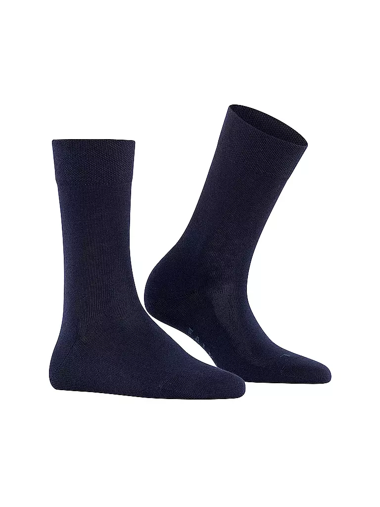 FALKE | Chaussettes SENSITIVE LONDON bleu marine foncé | dunkelblau