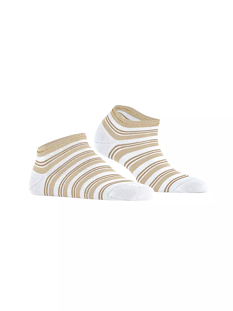 FALKE | Chaussettes sneaker SMART STRIPE blanches | 