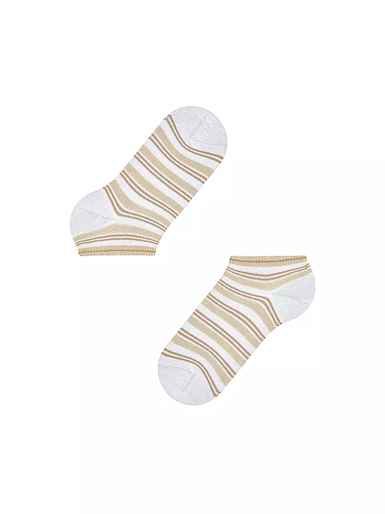FALKE | Chaussettes sneaker SMART STRIPE blanches | 