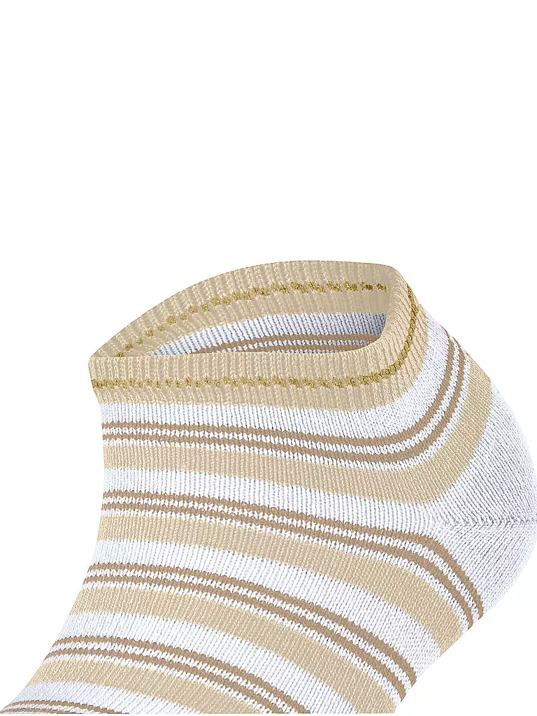 FALKE | Chaussettes sneaker SMART STRIPE blanches | 