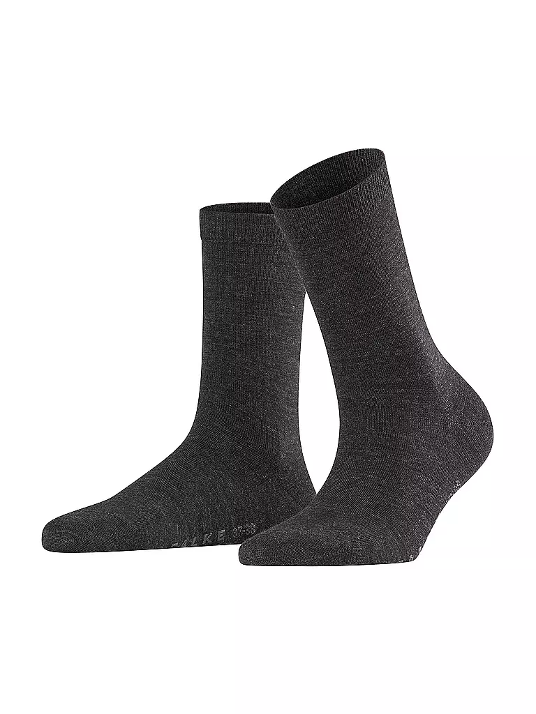 FALKE | Chaussettes Soft Merino anthracite | grau