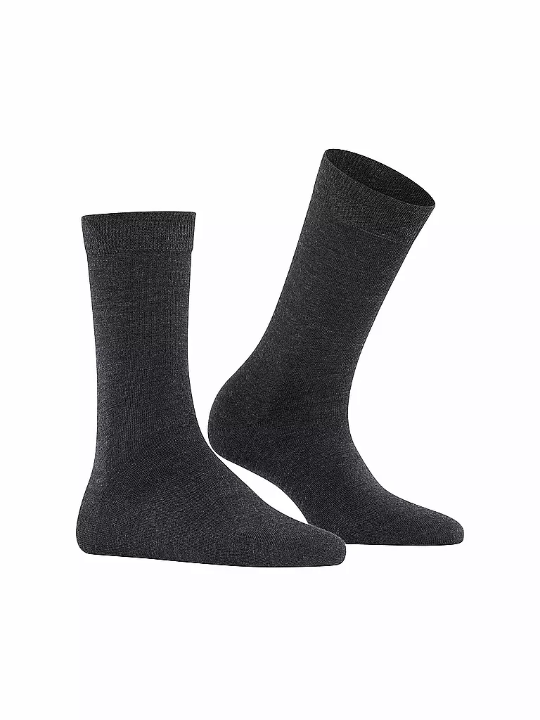 FALKE | Chaussettes Soft Merino anthracite | grau