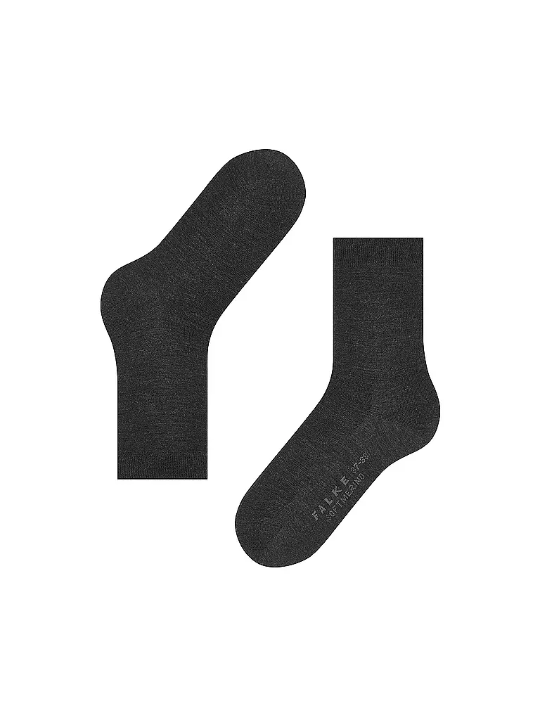 FALKE | Chaussettes Soft Merino anthracite | grau