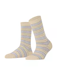 FALKE | Chaussettes STRIPE UNIFORM noir | Beige