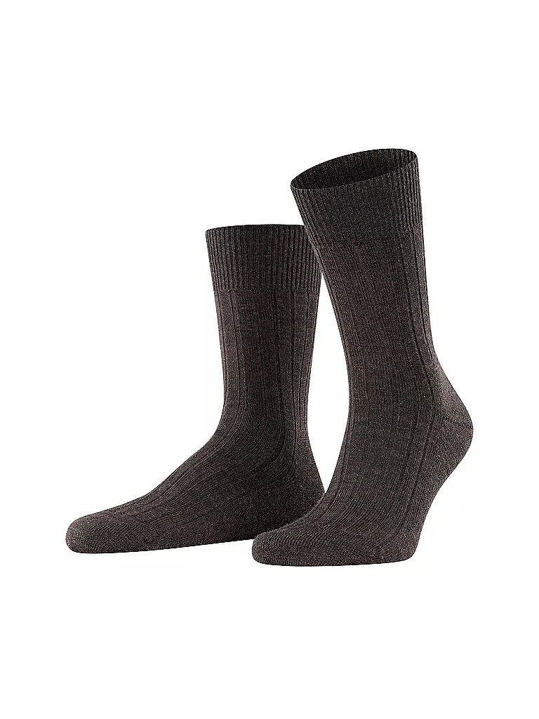 FALKE | Chaussettes TEPPICH IM SCHUH marron foncé mél. | braun