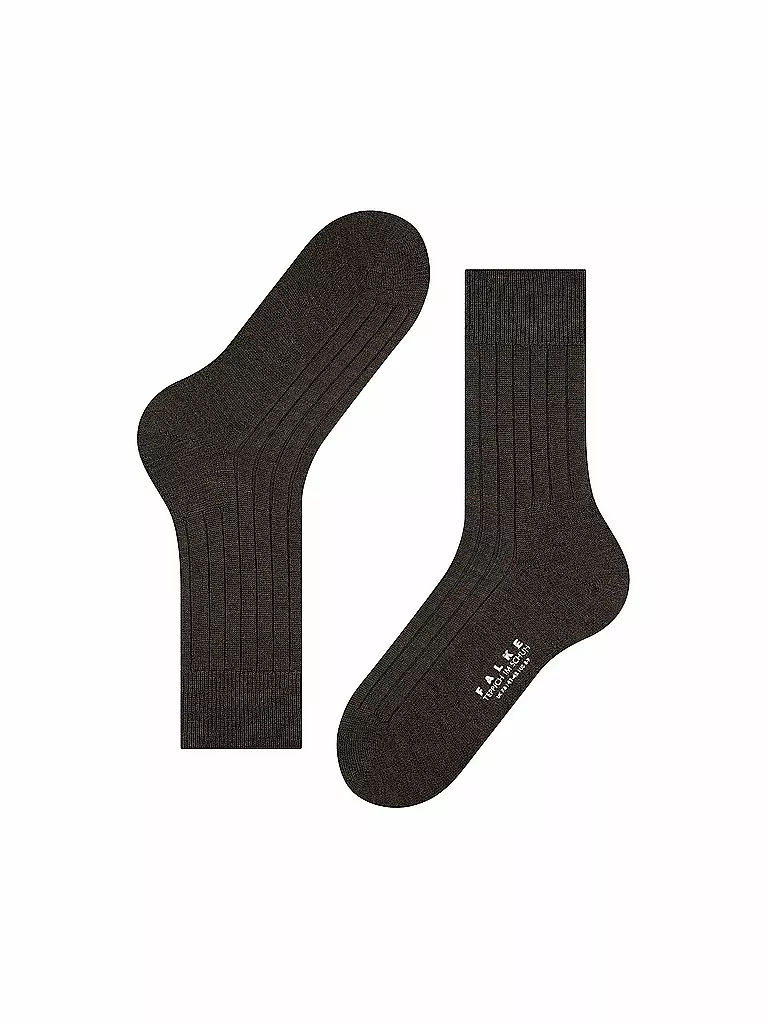 FALKE | Chaussettes TEPPICH IM SCHUH marron foncé mél. | braun
