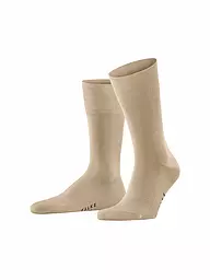 FALKE | Socken "Tiago 14662" anthracite mel. | Beige