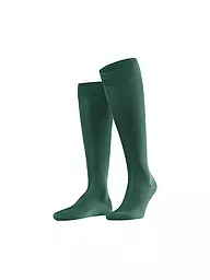 FALKE | Chaussettes hautes TIAGO steel melange | Vert foncé