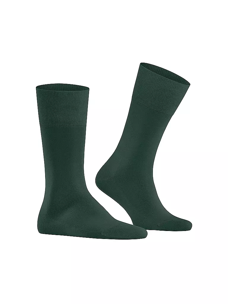 FALKE | Chaussettes TIAGO vert chasseur | dunkelgrün